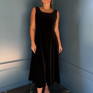 Laura Ashley Classic Black Midi Dress